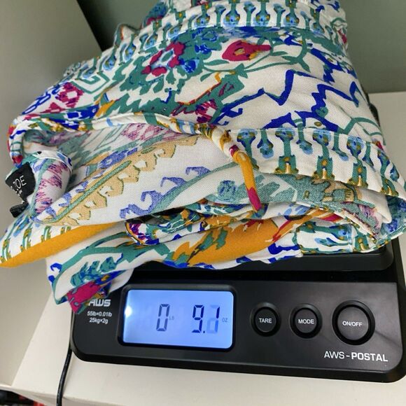 Rachel Zoe Top Womens 1X Multicolor Tassel 3/4 Sleeve Tunic Blouse Flowy Boho - Picture 10 of 10